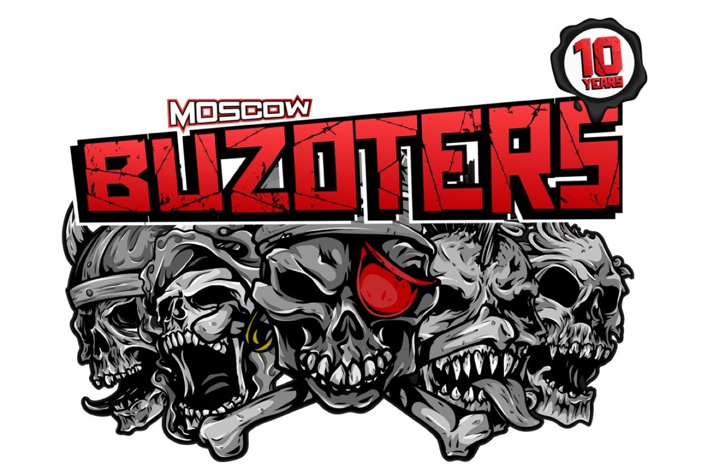 Знак к десятилетию команды Moscow Buzoters